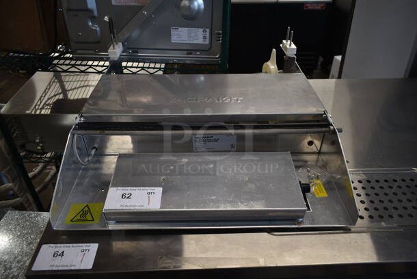 LIKE NEW! Vacpak-it 186WM18 Metal Commercial Countertop 18" Single Roll Film Wrapping Machine. 115 Volts, 1 Phase. Tested and Working! - Image 2 of 6