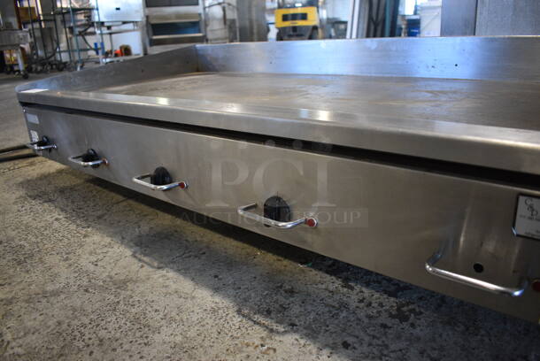 Stainless Steel Commercial Countertop Electric Powered Flat Top Griddle. 208 Volts, 3 Phase. 60x33x16 - Image 4 of 6