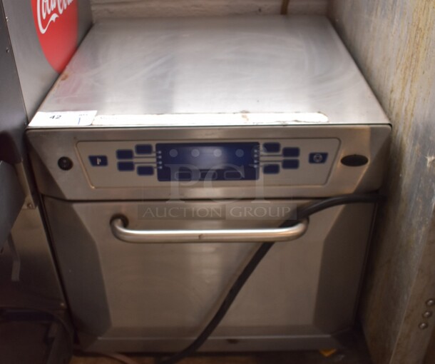 Merrychef 402S Series V4 Stainless Steel Commercial Countertop Electric Powered Rapid Cook Oven. 208/240 Volts, 1 Phase.