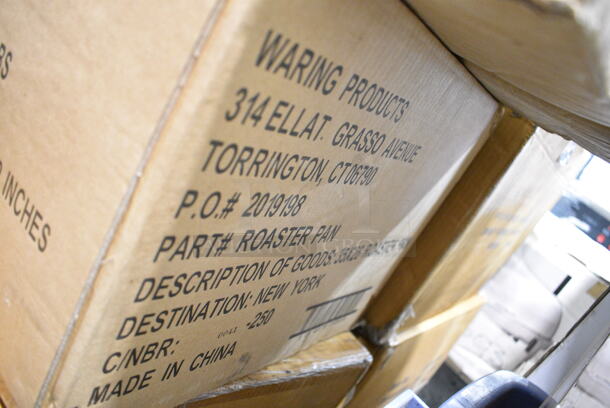PALLET LOT of 14 BRAND NEW! Boxes Including Winco ALSB40 Aluminum Steamer Baskets, 2 Box F-KS-6016 Utensils Set, 3 Box Winco Roaster Pan. 14 Times Your Bid! - Image 12 of 12