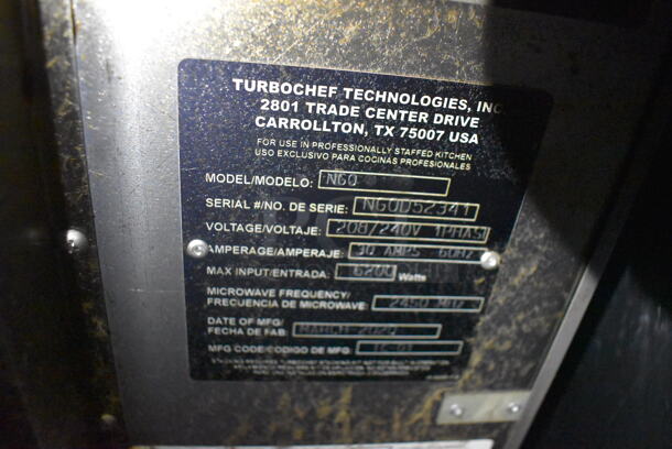 2020 Turbochef NGO High-Speed Accelerated Cooking Countertop Oven With Tray. 208/240V 1 Phase  - Image 5 of 6