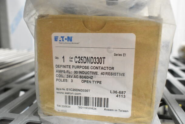 3 BRAND NEW SCRATCH AND DENT! Items Including Eaton C25DND330T Contactor, FM8262196 Element. 3 Times Your Bid!  - Image 5 of 12