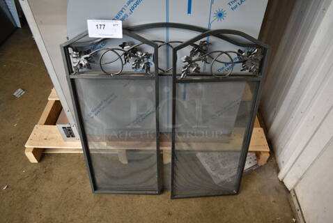 Metal Fireplace Screen.