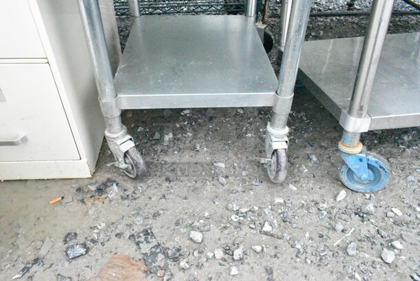 Yukon Stainless Steel Equipment Stand w/ Under Shelf on Commercial Casters.  - Image 4 of 5