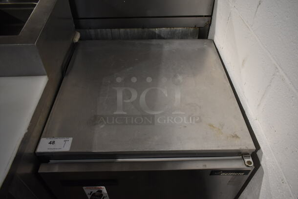 Delfield 406-CA Stainless Steel Commercial Single Door Undercounter Cooler on Commercial Casters. 115 Volts, 1 Phase. Tested and Working! - Image 2 of 7