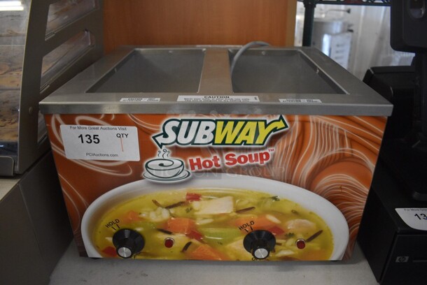 2014 Duke Model CSW-2-T-AM Stainless Steel Commercial Countertop 2 Well Food Warmer. 120 Volts, 1 Phase. 17.5x15.5x11. Tested and Working! - Image 1 of 5