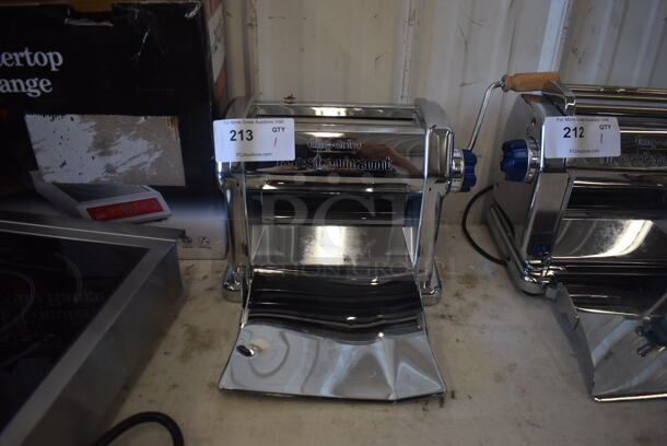 LIKE NEW AND USED ONLY A FEW TIMES! Imperia Manual Stainless Steel 8 1/4" Pasta Machine Tested and Working! - Image 1 of 3