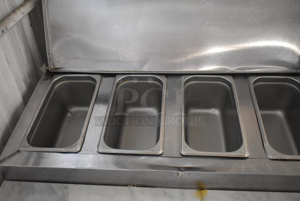 Leader PT72 S/C Stainless Steel Commercial Pizza Prep Table w/ Oversized Stone Cutting Board on Commercial Casters. 115 Volts, 1 Phase. Tested and Working! - Image 3 of 12