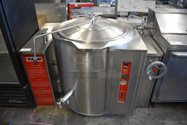 Vulcan-Hart VGLT40 Stainless Steel Commercial Natural Gas Powered Floor Style 40 Gallon Steam Kettle. 56x46x42 - Image 1 of 10
