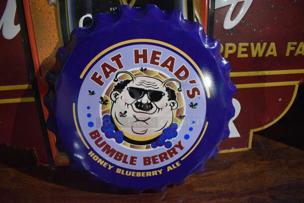 5 Various Signs Including Fat Heads, Leinenkugel, Guinness, Red Stripe. Includes 16x16x2. 5 Times Your Bid! (bar) - Image 3 of 7