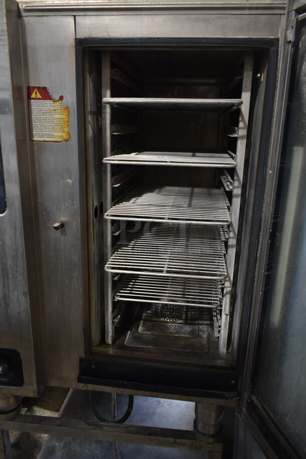 Alto Shaam CTP10-10E Stainless Steel Commercial Electric Powered Combitherm Convection Oven on Metal Equipment Stand. 208-240 Volts, 3 Phase. - Image 4 of 6