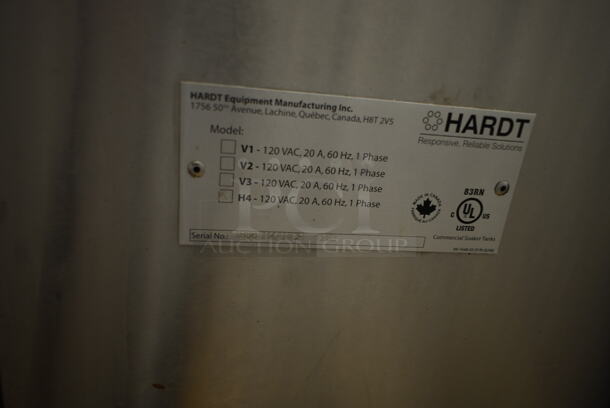 Hardt H4 Stainless Steel Commercial Floor Style Hardt Rotisserie Skewer Cleaning Tank w/ Hinge Lid. 120 Volts, 1 Phase. - Image 6 of 6