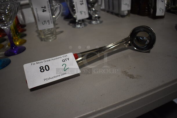2 Stainless Steel 2 oz Ladles. 12". 2 Times Your Bid! - Image 1 of 2
