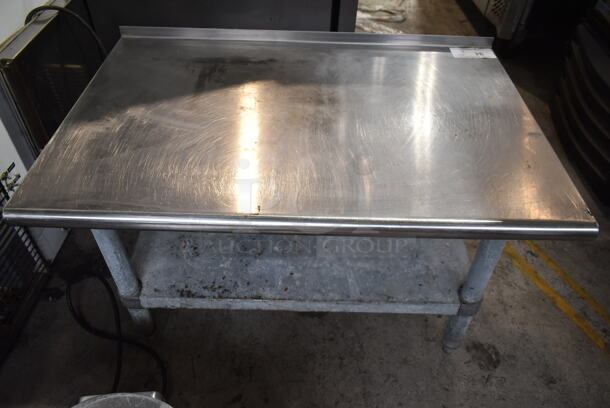 Stainless Steel Commercial Equipment Stand w/ Metal Under Shelf.  - Image 3 of 5