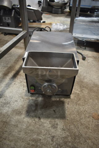 2017 Olde Tyme PN2 Stainless Steel Commercial Countertop Nut Grinder Base. 115 Volts, 1 Phase. Tested and Does Not Power On