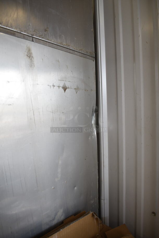 Delfield Stainless Steel Commercial 2 Door Reach In Cooler w/ Poly Coated Racks on Commercial Casters. Cannot Test - Unit Trips Breaker - Image 8 of 9