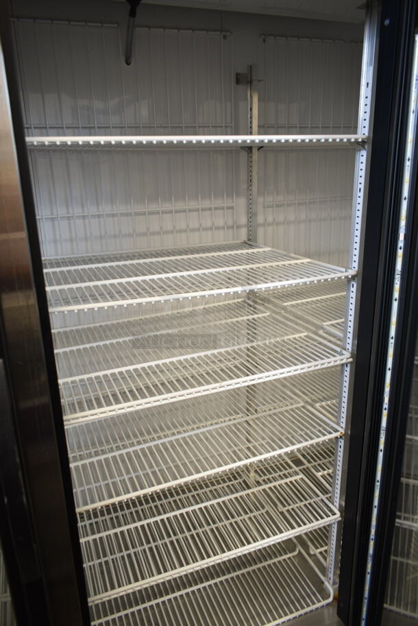 2016 True GDM-72F-HC Metal Commercial 3 Door Reach In Freezer Merchandiser w/ Poly Coated Racks. 115/208-230 Volts, 1 Phase.  - Image 5 of 7