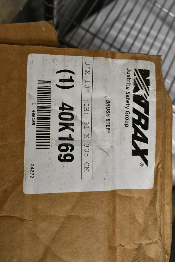 ALL ONE MONEY! Metro Lot of Various Items Including 612605070 Choice Full Size Foil Steam Table Pan Deep 3 3/8" Depth - Full Size Deep - 50/Case, 2 Sets of Casters, Dart 85HT1R 8" x 8" x 3" White Foam Square Take Out Container with Perforated Hinged Lid, Dandelion Supplement, Bladderwrack Supplement, Stainless Steel Sponges,  Notrax Mat, Poly Fan. Does Not Include Shelving Unit.  - Image 12 of 12