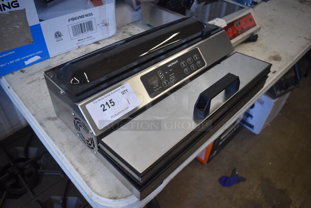 BRAND NEW SCRATCH AND DENT! Vacpak-it 186VME16SS Stainless Steel Countertop External Vacuum Sealer. 120 Volts, 1 Phase. 19x12x7. Tested and Working! - Image 3 of 7
