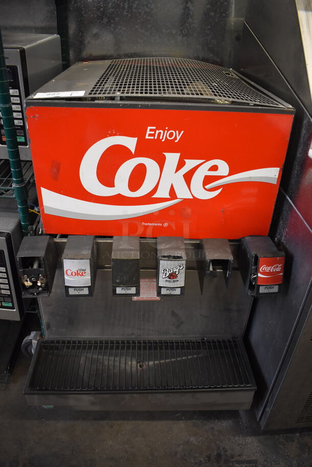 Metal Commercial Countertop 6 Flavor Carbonated Beverage Machine. 24x33x38
