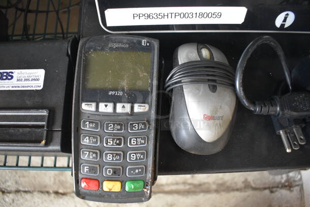 Model HT Elite A-II 15" POS Monitor, SII Model RP-D10 Thermal Receipt Printer, Ingenico Model iPP320 Credit Card Reader, Mouse and Metal Cash Drawer - Image 3 of 6
