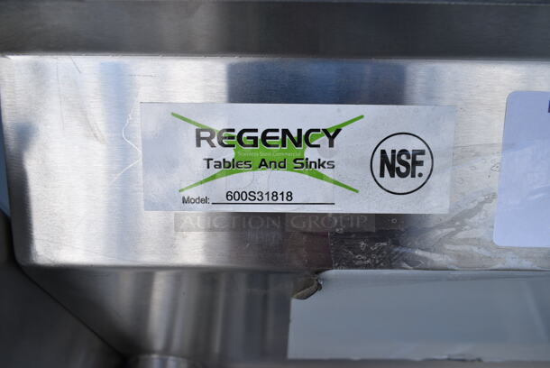 BRAND NEW SCRATCH AND DENT! Regency 600S31818 Stainless Steel 3 Bay Sink. Bays 18x18x14 - Image 7 of 7
