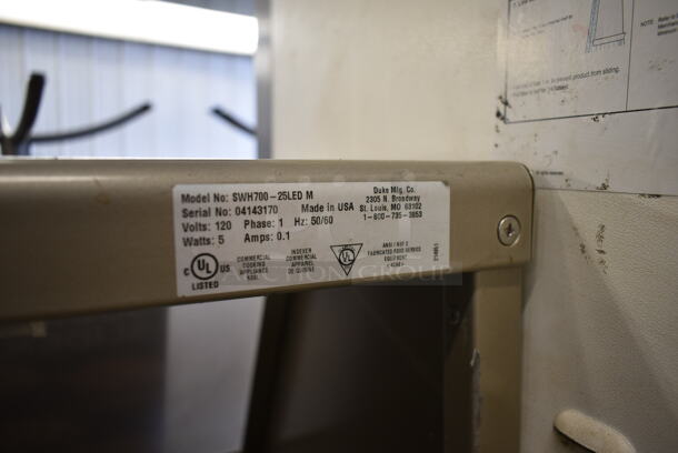 2014 Duke SWH700-25LED M Metal Commercial Subway Soup Station Make Line. 120 Volts, 1 Phase.  - Image 5 of 5