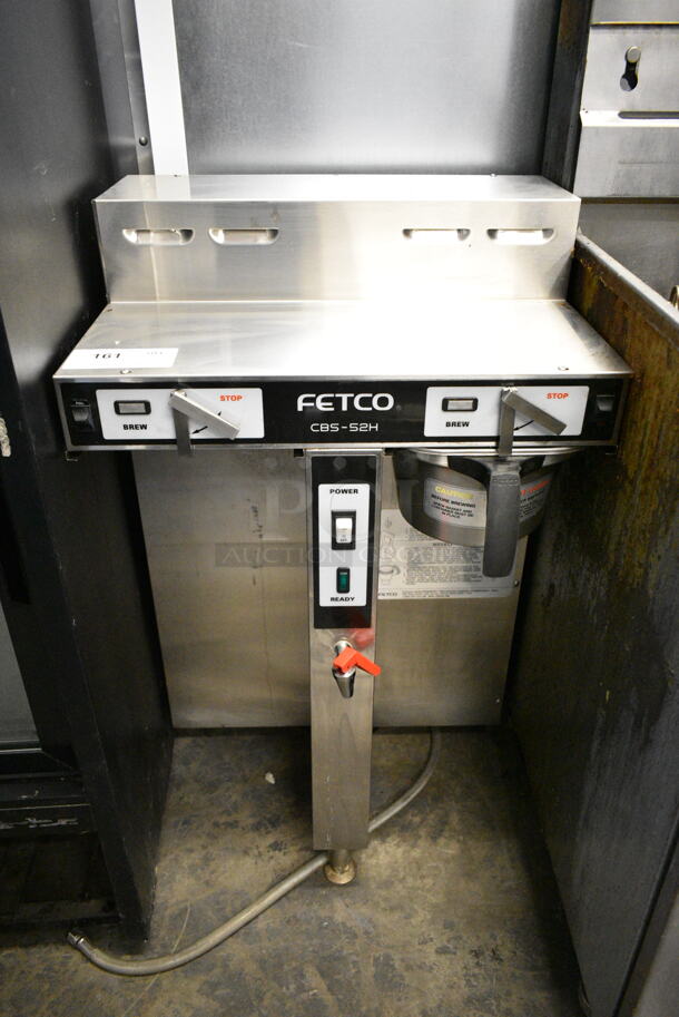 Fetco CBS-52H15 Stainless Steel Commercial Countertop Double Coffee Machine. 120/208-240 Volts, 1 Phase.  - Image 1 of 5