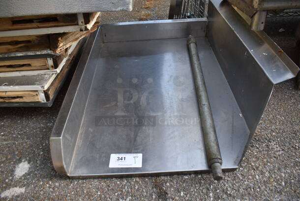 Stainless Steel Commercial Left Side Clean Side Dishwasher Table. 36x29x12