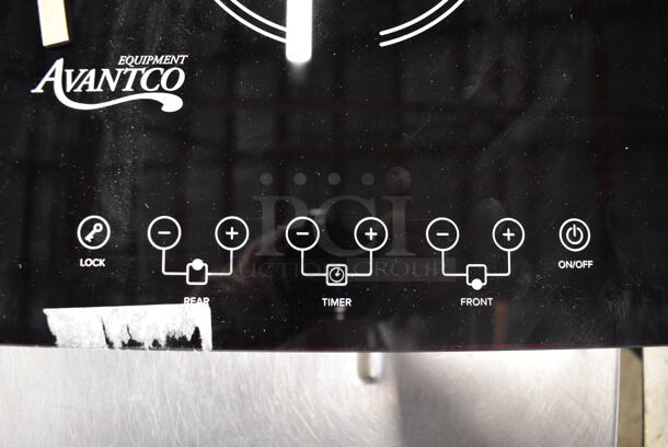 BRAND NEW! Avantco 1771D18DB Commercial Electric Black Drop-In  Double Induction Range/Induction Cooker. 208-240V. Tested And Working!  - Image 4 of 7