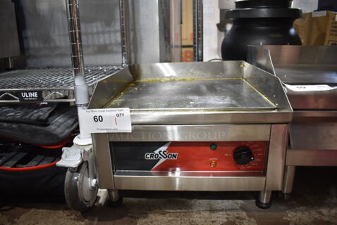 2024 Crosson EG-400C Stainless Steel Electric Countertop Griddle. 120 Volts, 1 Phase.