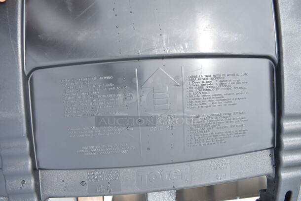 BRAND NEW SCRATCH AND DENT! Gray Poly Toter Trash Can w/ Lid.  - Image 6 of 6