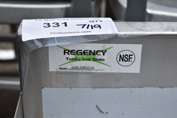 BRAND NEW SCRATCH AND DENT! Regency 600LDR2318  18" Five-Tiered Stainless Steel Liquor Display Rack - 23" Deep.  - Image 6 of 6