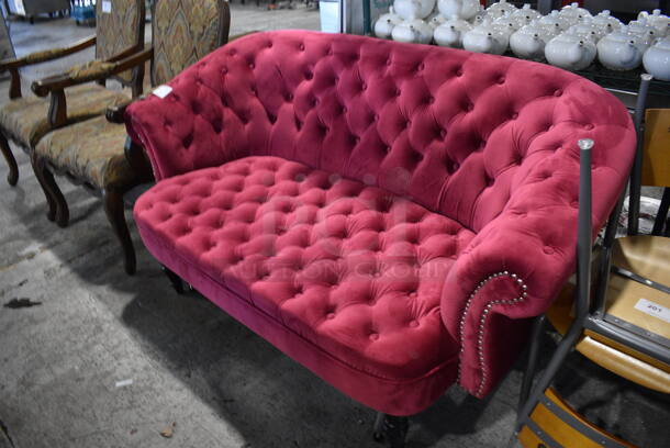Pink Couch. 61x30x33.5 - Image 4 of 5
