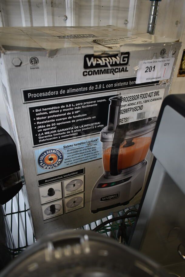 BRAND NEW SCRATCH AND DENT! Waring WFP16SCND Metal Countertop Food Processor. 120 Volts, 1 Phase. Tested and Working! - Image 7 of 7
