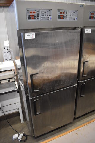 Paris Croissant SD-1 Stainless Steel Commercial 2 Half Size Door Reach In Dough Conditioner. 220 Volts. 31x45x76