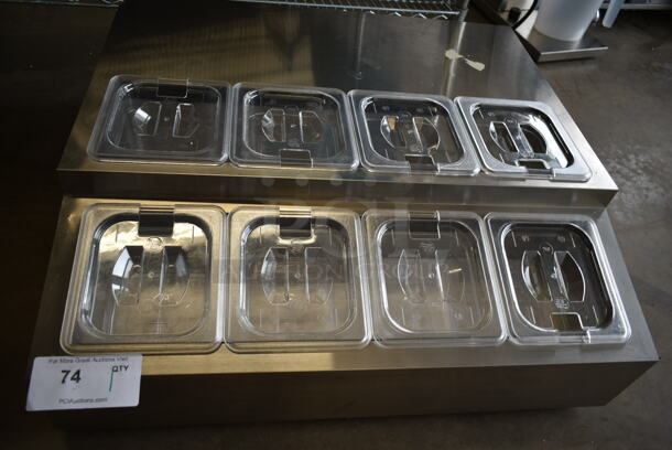 BRAND NEW SCRATCH AND DENT! Avantco 360CPT28HC Stainless Steel 28" Countertop Refrigerated Prep Rail. 115 Volts, 1 Phase. Tested and Working! - Image 4 of 7