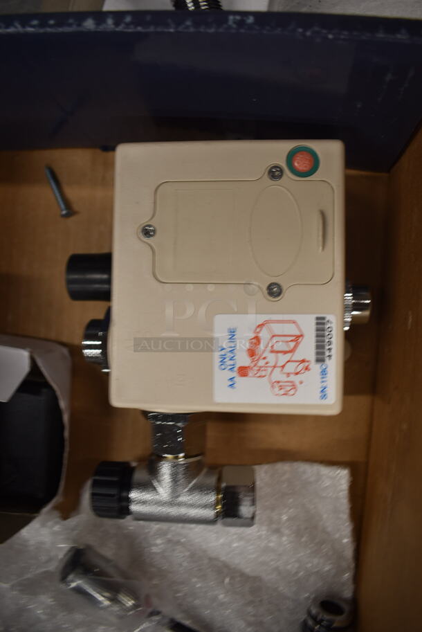 BRAND NEW IN BOX! Waterloo 750EFWM Electronic Stainless Steel Hands-Free Sensor Faucet For Wall Mount Single Inlet. - Image 5 of 9