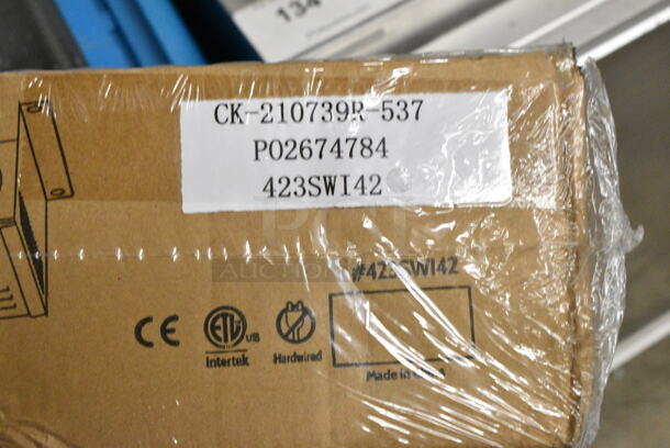 2 BRAND NEW IN BOX! ServIt 423SWI42 Stainless Steel Commercial 42" High Wattage Strip Warmer with Infinite Controls. 120 Volts, 1 Phase. 2 Times Your Bid! - Image 4 of 5