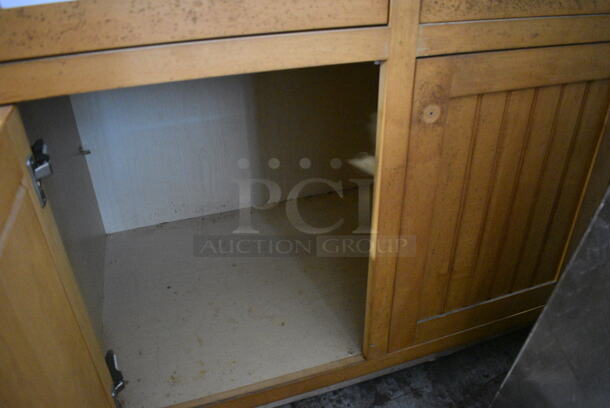 Wood Pattern Cabinet w/ 2 Door and 2 Drawers. 39x24.5x34.5 - Image 3 of 3