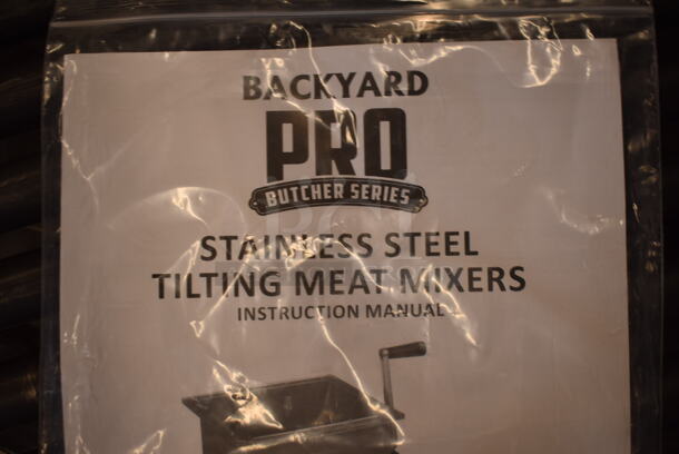 BRAND NEW! Backyard Pro Stainless Steel Tilting Meat Mixer. - Image 4 of 5
