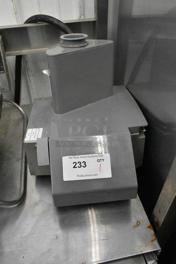 Metal and Gray Poly Food Processor Lid.  - Image 1 of 11