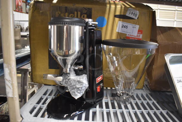 BRAND NEW IN BOX! Estella Caffe 236ECEGOD Stainless Steel Commercial Countertop On Demand Espresso Bean Grinder. 120 Volts, 1 Phase. 9x11x24. Tested and Working! - Image 2 of 6