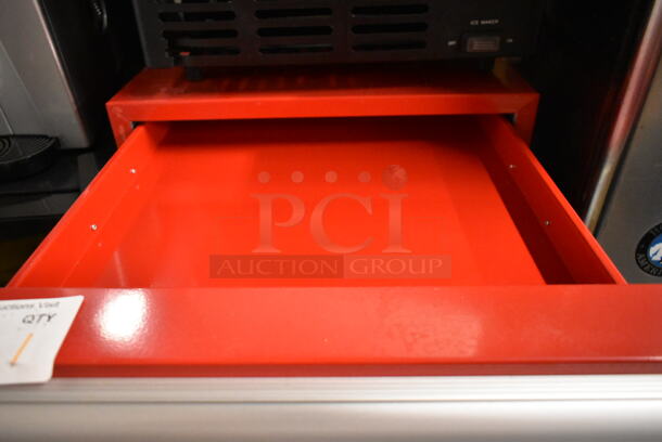 BRAND NEW SCRATCH AND DENT! Whynter TBR-185SR Metal Portable 1.8 cu.ft. Tool Box Refrigerator with 2 Drawers. 115 Volts, 1 Phase. Tested and Working! - Image 3 of 9