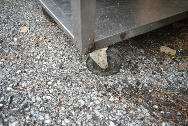 Metal 3 Tier Cart on Commercial Casters.  - Image 2 of 2