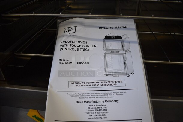2014 Duke Model TSC-6/18M Stainless Steel Commercial Oven Proofer on Commercial Casters. 208 Volts, 3 Phase. 37x31x77.5. - Image 5 of 7