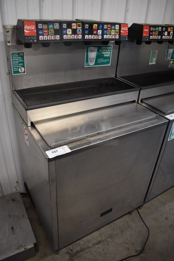 Stainless Steel Commercial 5 Head Carbonated Beverage Machine on Ice Bin. 30x25x56 - Image 4 of 5