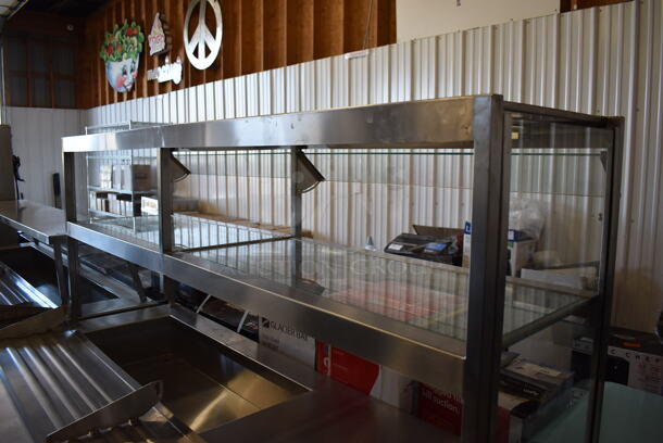 Servolift Eastern 502-3R Metal Commercial Portable Buffet Station w/ 2 Over Shelves and Tray Slide on Commercial Casters. 120/208 Volts, 1 Phase. 77x49x64 - Image 3 of 7