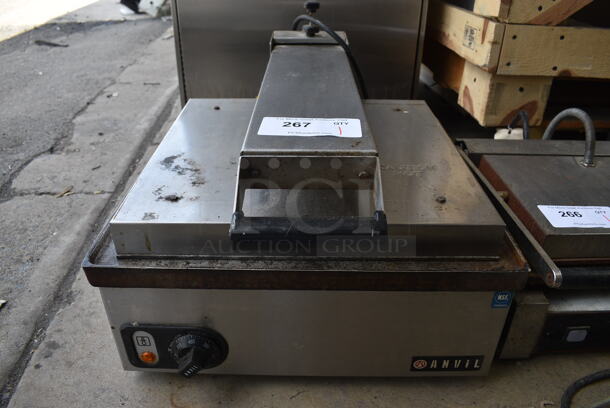 Anvil Stainless Steel Commercial Countertop Panini Press. 208 Volts, 1 Phase. 18x23x13