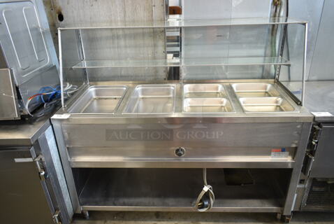 Sang Kung SKS03 Stainless Steel Commercial Electric Powered Steam Table. 208 Volts, 1 Phase. 
